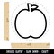 Apple Fruit Outline Self-Inking Rubber Stamp for Stamping Crafting Planners
